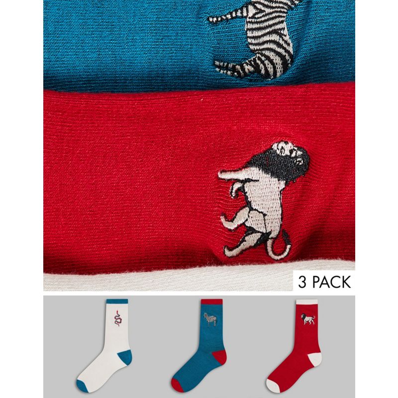 Confezioni multipack  Chelsea Peers - Confezione regalo da tre paia di calzini con motivo di animali