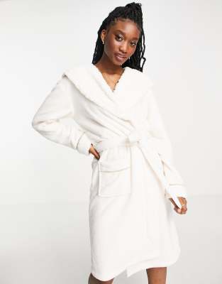 womens black dressing gown