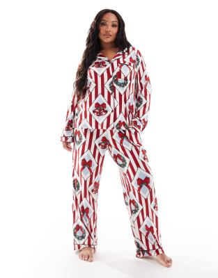 Chelsea Peers Curve Holiday vintage print long sleeve camp