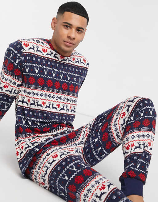 Fair isle 2025 pyjamas mens