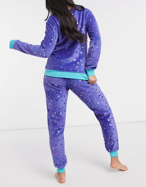 Womens fleece cat cheap pajamas