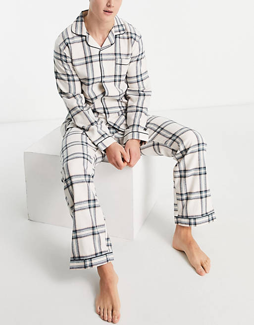 Chelsea Peers - pyjama knopen crème | ASOS