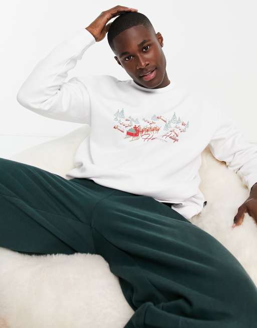 Chelsea Peers - Hvid sweatshirt med vintage-print, 3 af 4