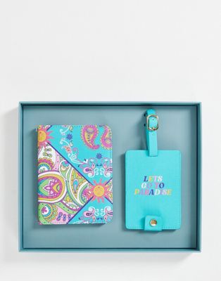 Chelsea Peers lets go to paradise passport cover and luggage tag set