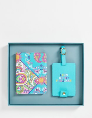 Chelsea Peers lets go to paradise passport cover and luggage tag set