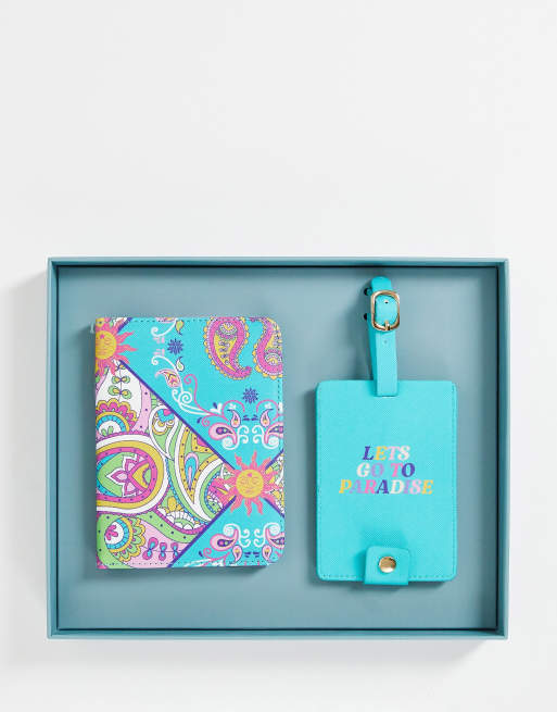 Passport holder and hot sale luggage tag set