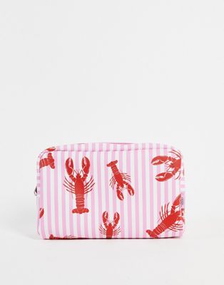 Chelsea Peers lobster print makeup bag