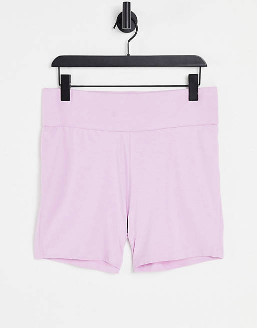 Chelsea Peers lounge legging shorts in lilac