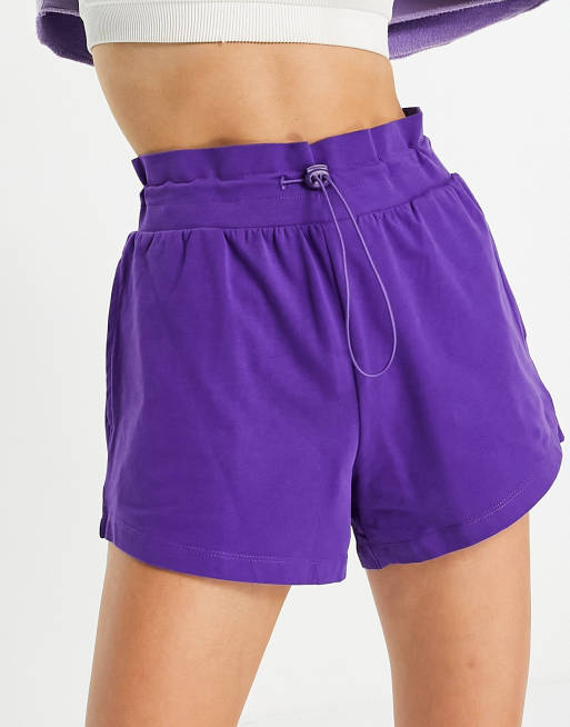 Chelsea Peers Lounge shorts with tie waist in purple