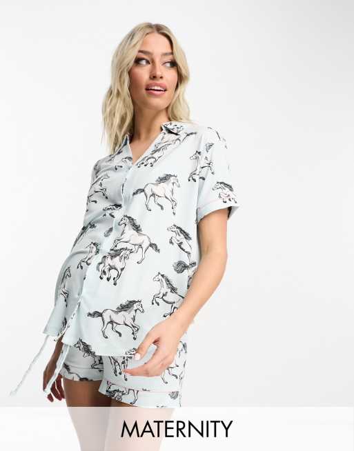 Pyjama Femme Nicki Imprimé Décontracté Pour Femme, Lin, Manches