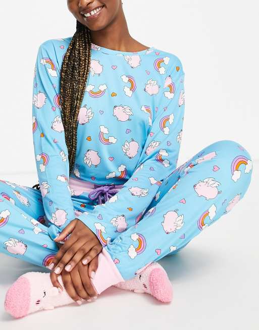 Pig pyjamas for adults hot sale