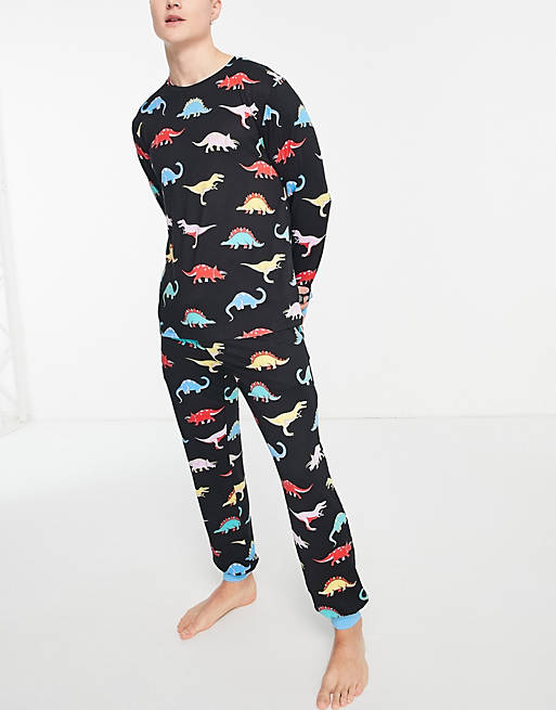 Optimistisch Horizontaal Gedachte Chelsea Peers pajama set in dinosaur print | ASOS
