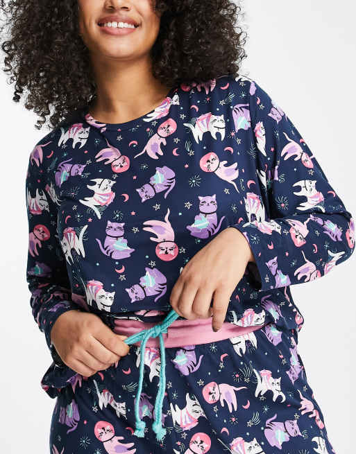 Space cat pajamas hot sale