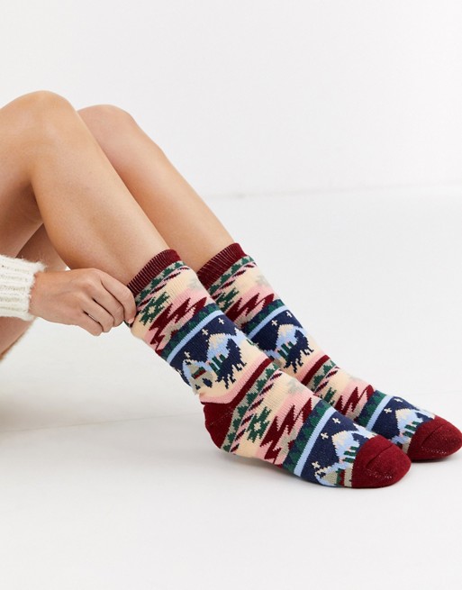 Chelsea Peers printed cosy socks