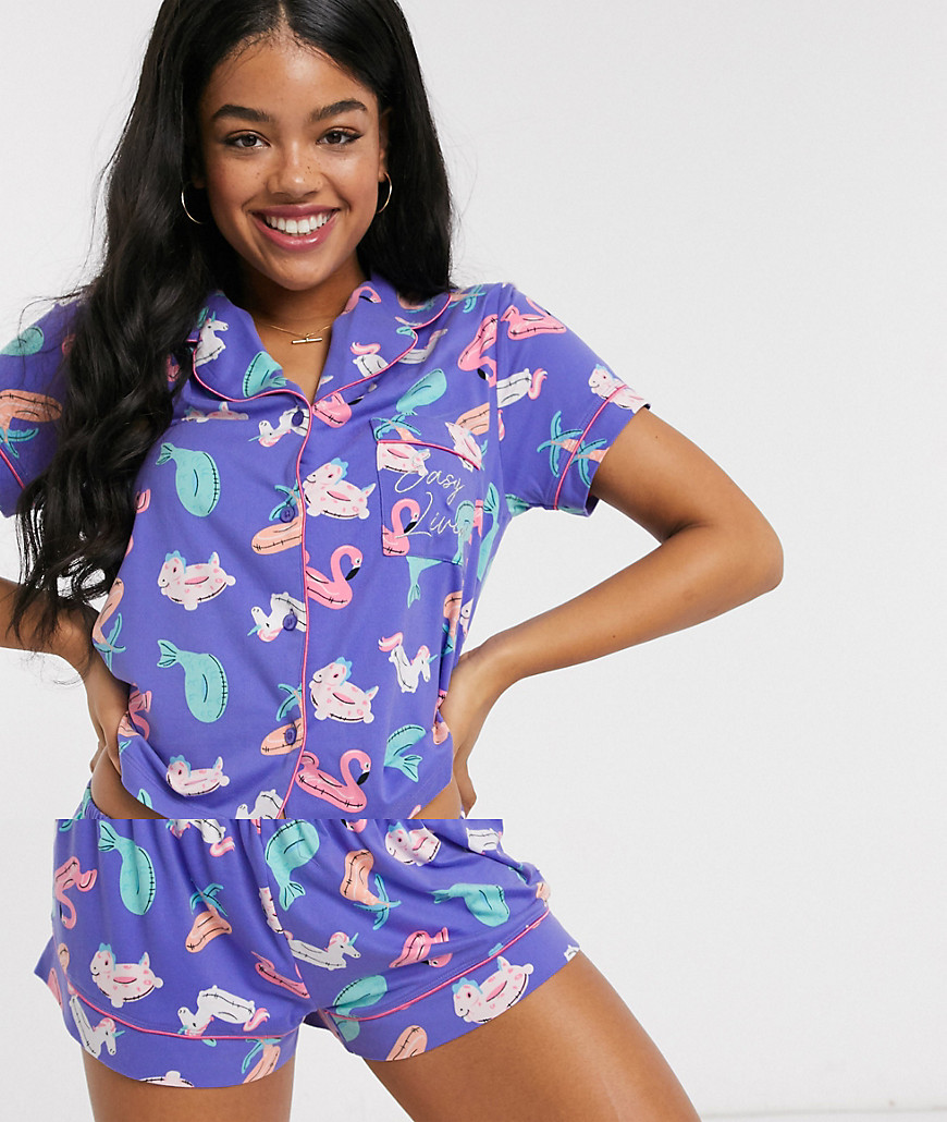 Chelsea Peers – Pyjamas med Lilo-mönster-Flerfärgad