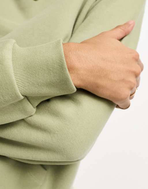 Chelsea Peers – Salviagrön sweatshirt i oversize, 3 av 4