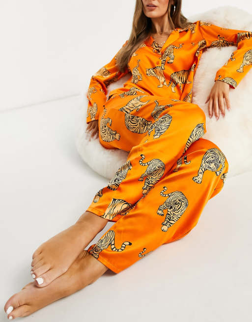 Tiger print pajamas discount womens