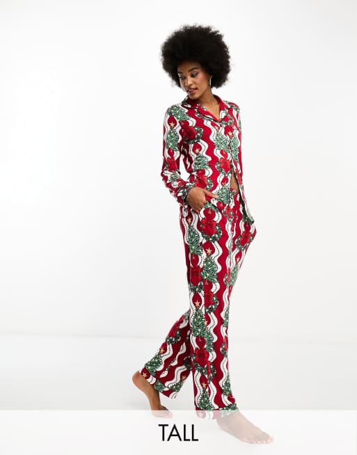 Chelsea Peers Tall - Ensemble de pyjama à imprimé de Noël - Multicolore