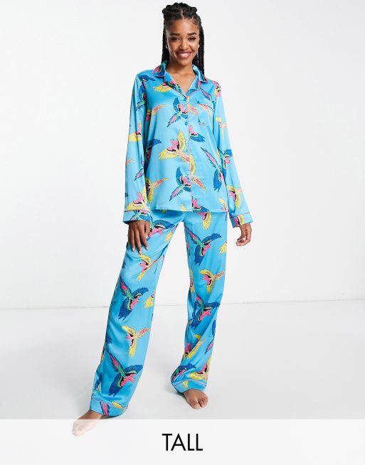 Silk best sale pyjamas tall