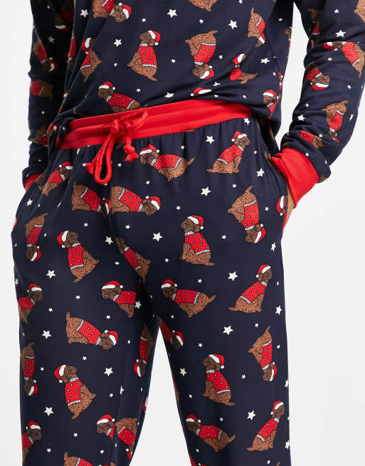 Chelsea Peers – Weihnachten – Lounge-Set mit Cockapoo-Muster , 3 von 4
