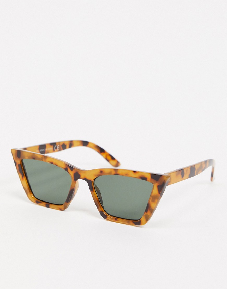 фото Черепаховые солнцезащитные очки "кошачий глаз" topshop-коричневый