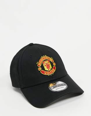 фото Черная бейсболка new era manchester united fc 9forty-синий