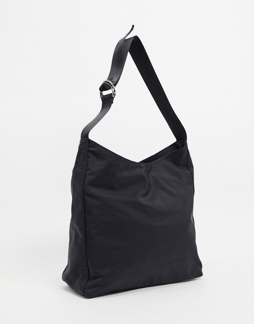 Черная большая сумка-тоут в спортивном стиле ASOS DESIGN-Черный цвет