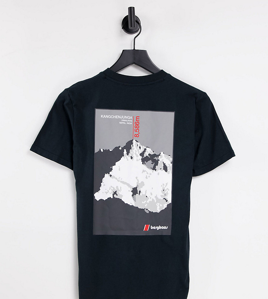 фото Черная футболка berghaus kanchenjunga – эксклюзивно для asos-черный цвет