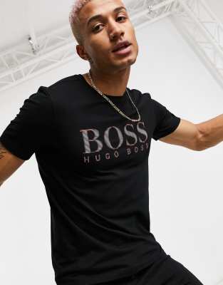 фото Черная футболка boss athleisure 5-черный цвет