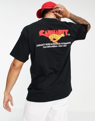 фото Черная футболка carhartt wip-черный цвет