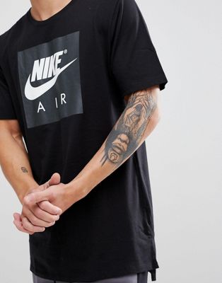 Черная футболка с большим логотипом Nike Air 892313-010 | ASOS