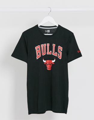 фото Черная футболка с логотипом nba chicago bulls new era-черный