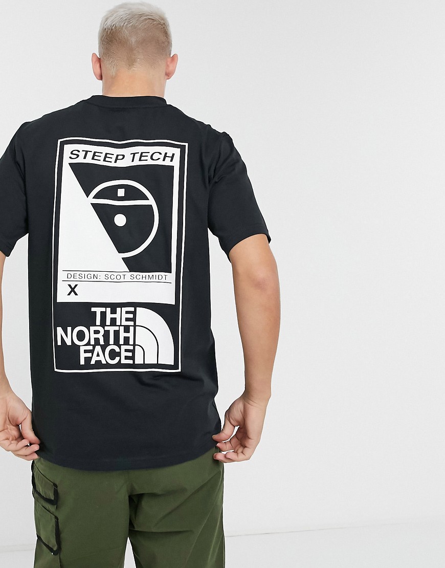 фото Черная футболка с логотипом the north face steep tech-черный