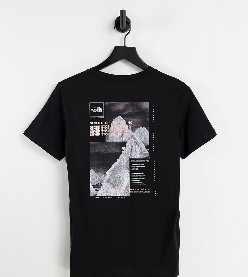фото Черная футболка с принтом на спине the north face collage – эксклюзивно для asos-черный цвет