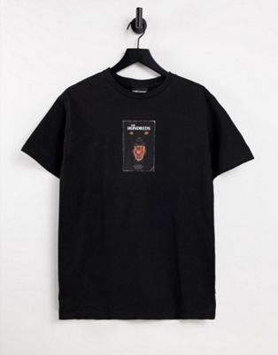 фото Черная футболка с принтом the hundreds-черный