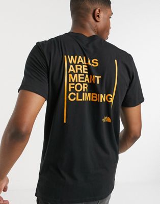 north face walls are meant for climbing shirt