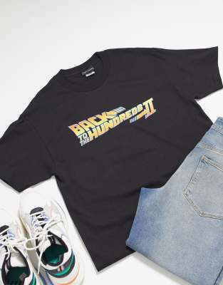 фото Черная футболка the hundreds x back to the future-черный