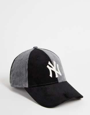 Бейсболки Черная кепка из вельвета New Era MLB 9Forty New York Yankees-Черный