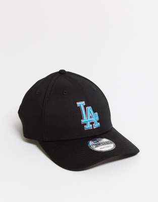 фото Черная кепка new era 9forty la dodgers-черный