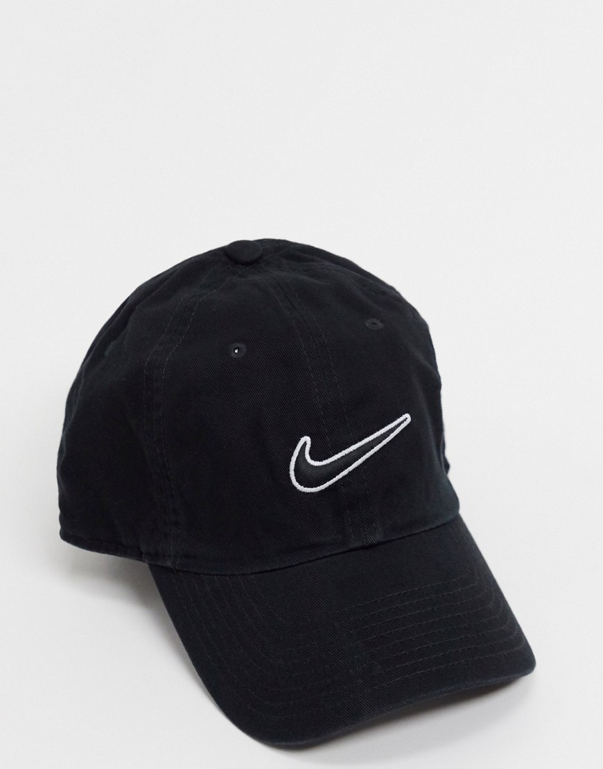 Черная кепка с логотипом Nike-Черный цвет