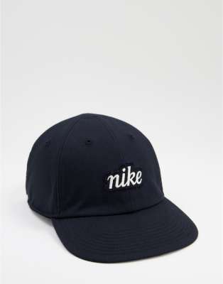 Бейсболки Черная кепка с вышитым логотипом Nike H86 Heritage-Черный цвет