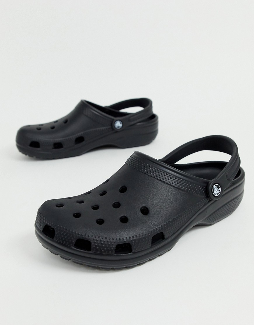 фото Черная классическая обувь crocs-черный