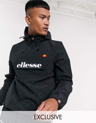 фото Черная куртка с молнией и светоотражающей отделкой ellesse эксклюзивно для asos-черный