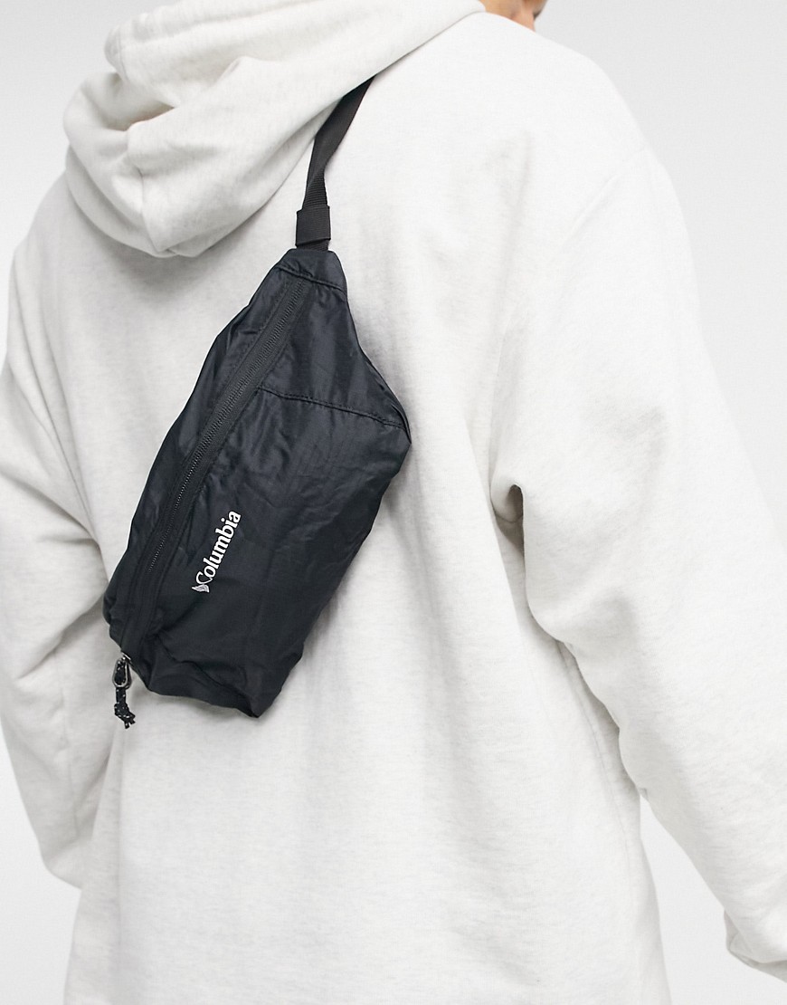 фото Черная легкая складная сумка-кошелек на пояс columbia-черный цвет