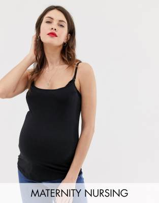 фото Черная майка для кормящих мам new look maternity-черный