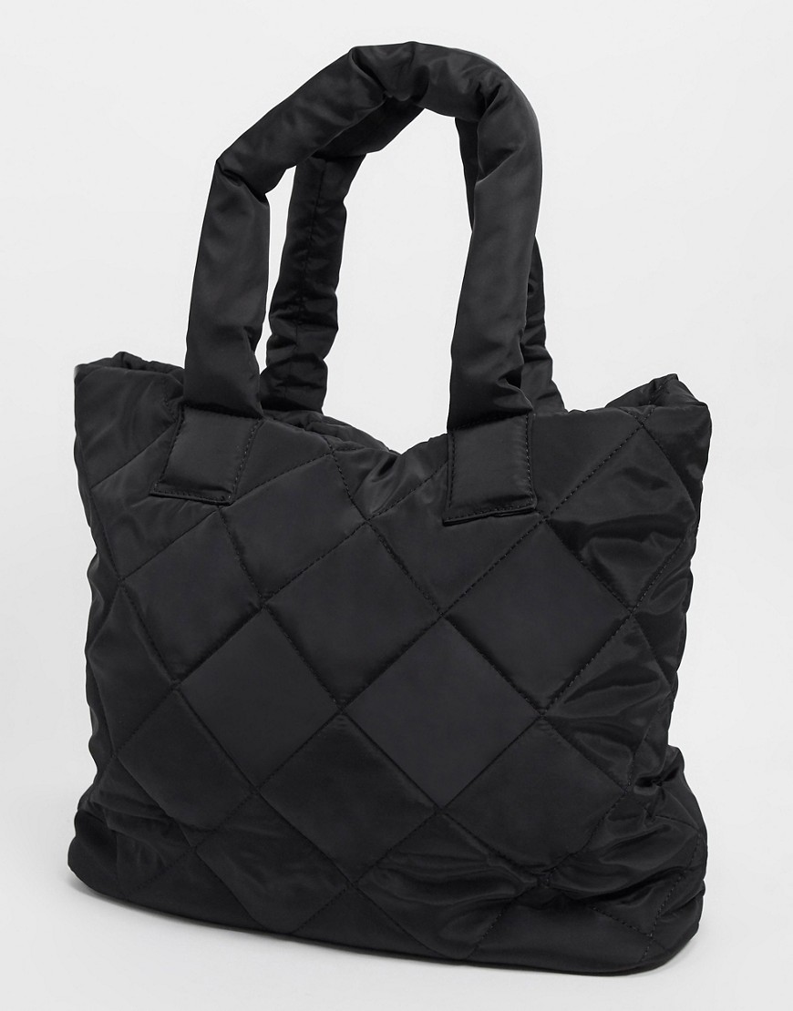 фото Черная нейлоновая сумка-тоут my accessories london-черный