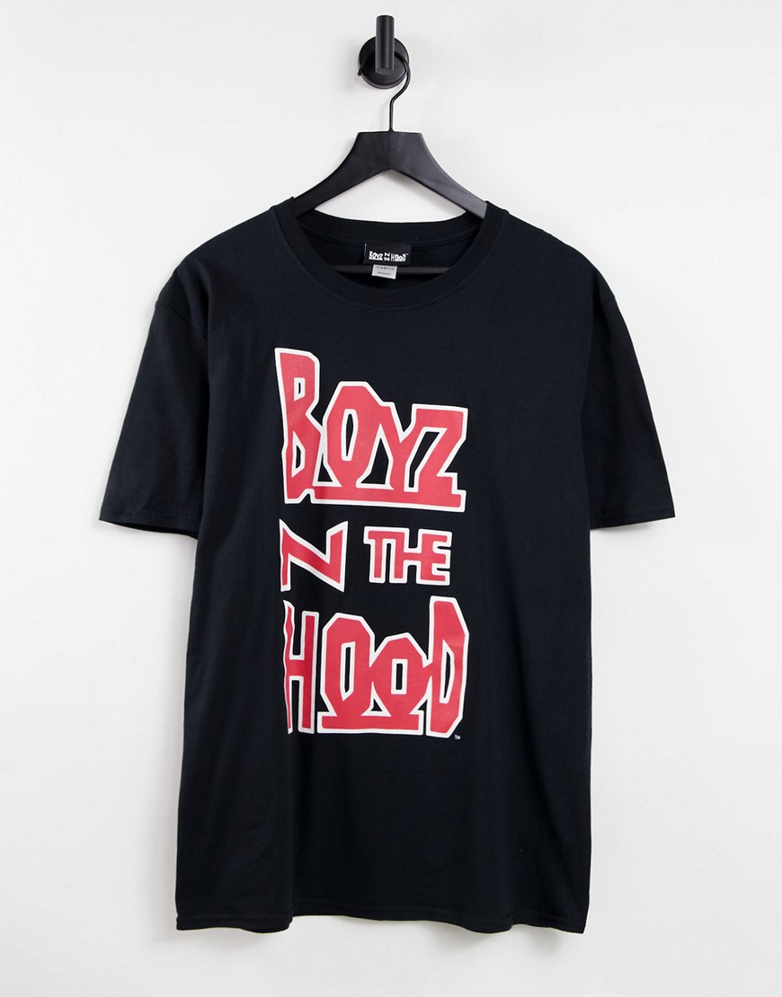 фото Черная oversized-футболка с принтом "boyz n the hood"-черный цвет park agencies