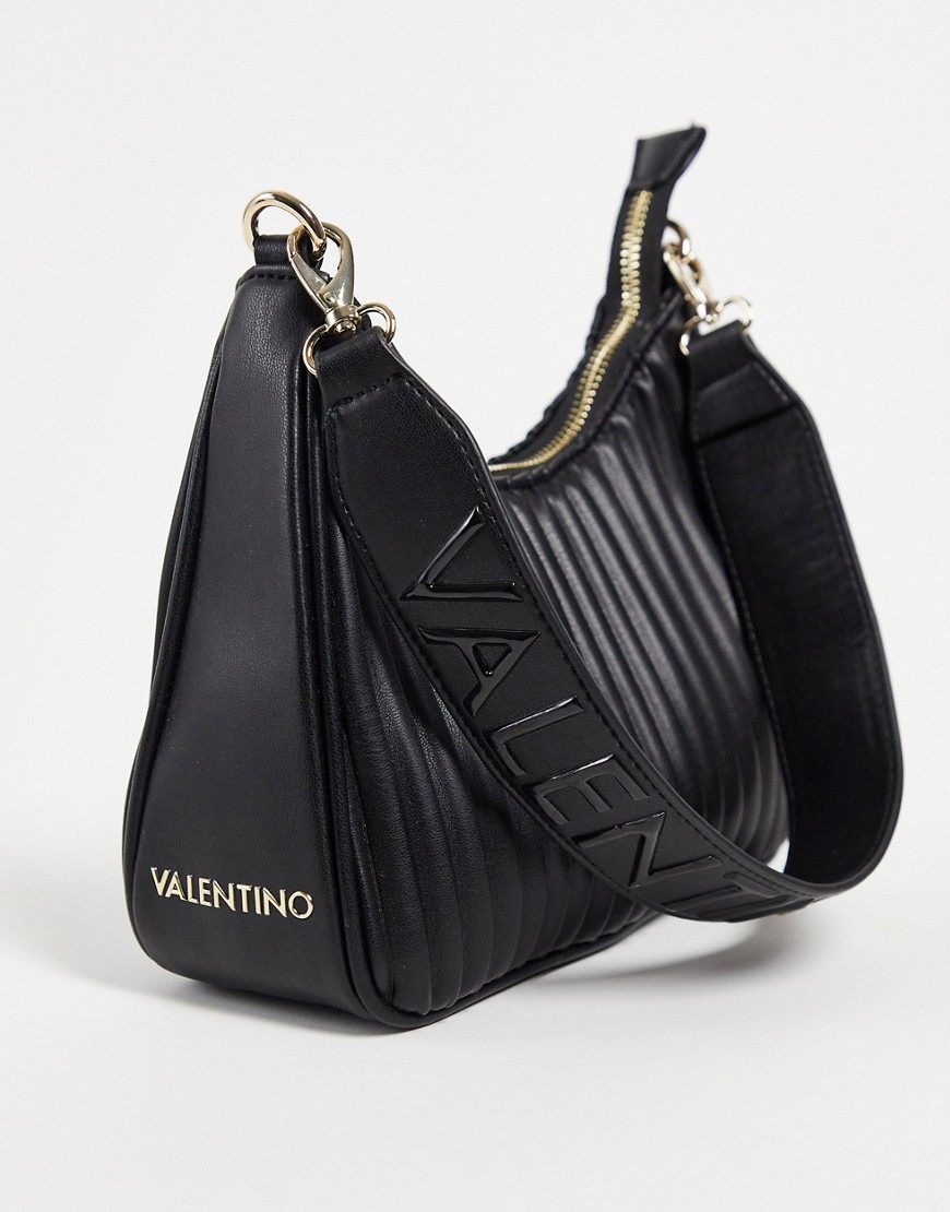 Черная плиссированная сумка мини Abete-Черный цвет Valentino Bags 12109899