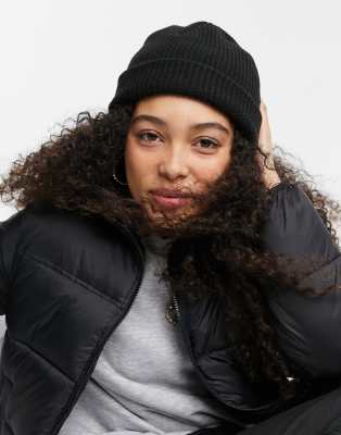 Головные уборы  Asos Черная шапка-бини Weekday-Черный