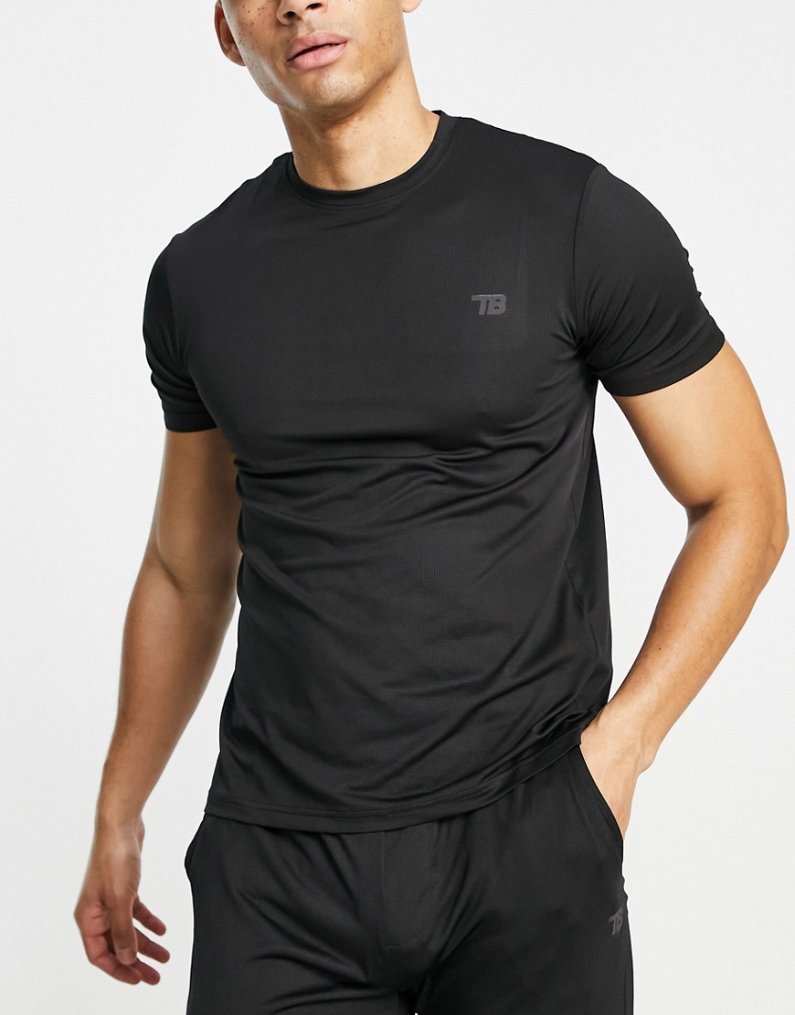 фото Черная спортивная футболка threadbare active-черный threadbare fitness